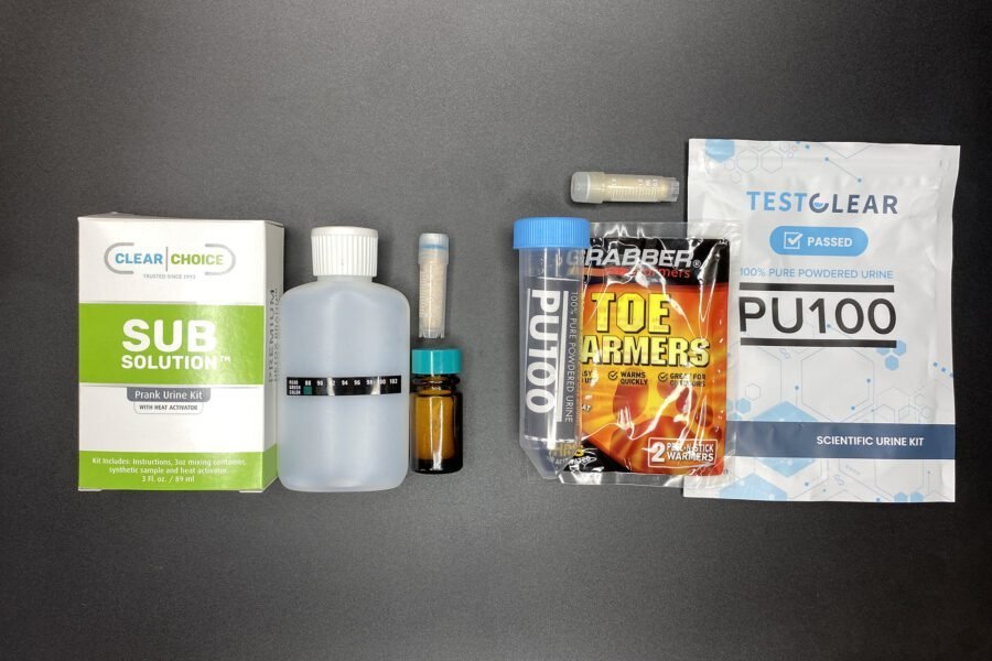 sub solution vs testclear powdered urine